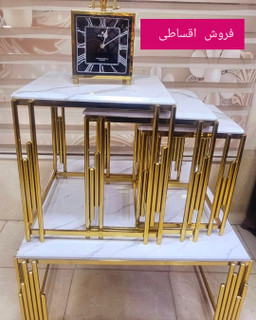 ست میز و عسلی طرح سنگ